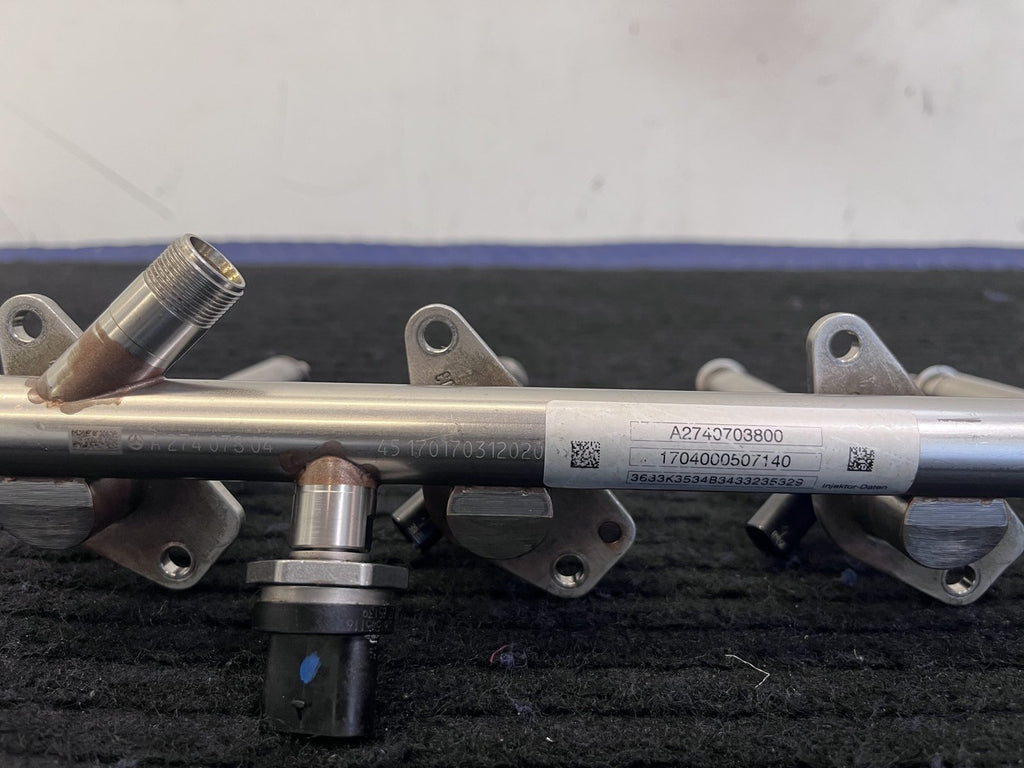 2015-2019 Mercedes-Benz C300 GLC300 E300 Fuel Rail 4 Injectors OEM A2740703800 - eBay image 2