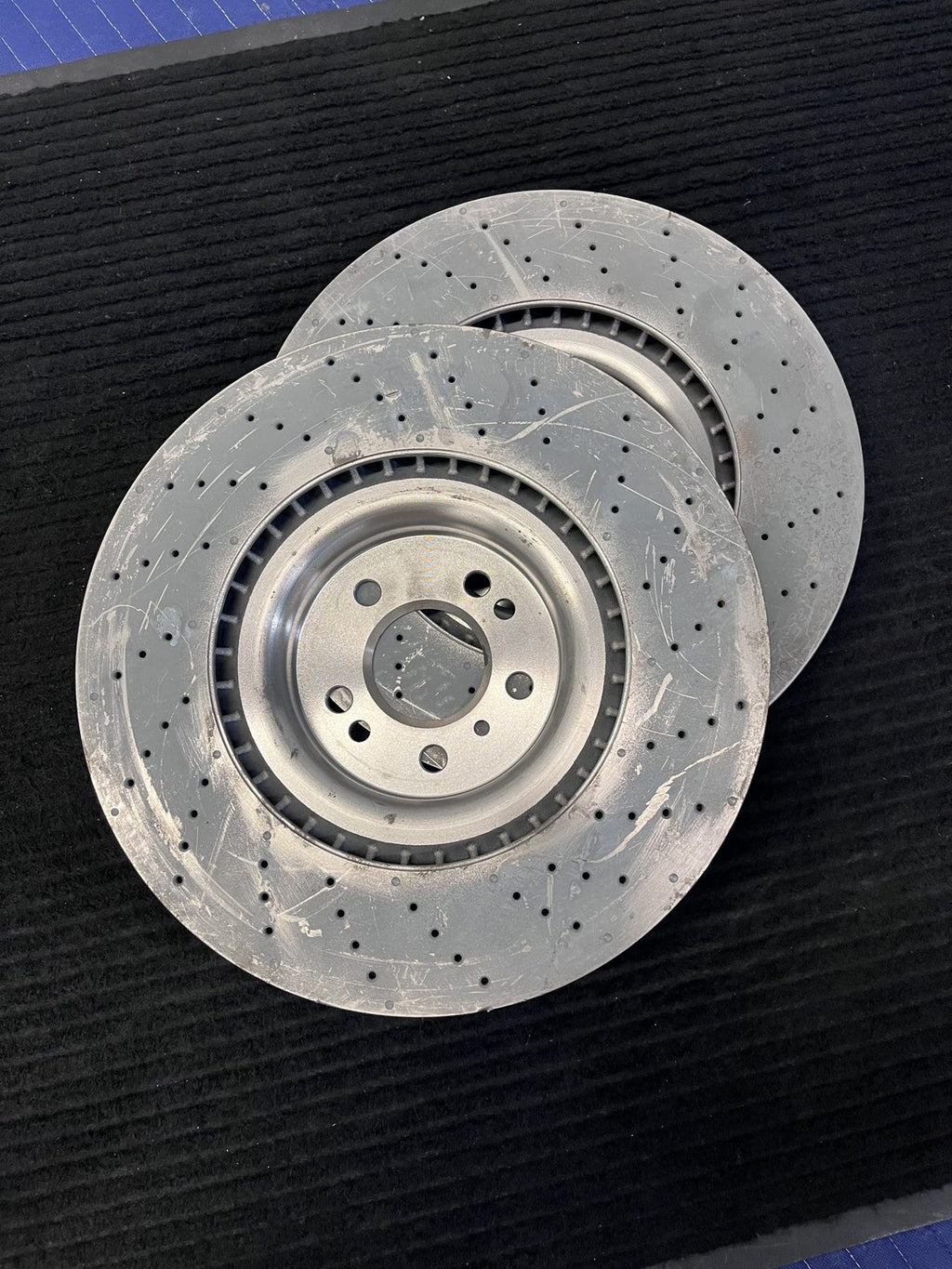 2012-2019 Mercedes-Benz Ml Gl Gle Gls Front Drilled Brake Rotors Pair OEM A1664211600 - eBay image 6