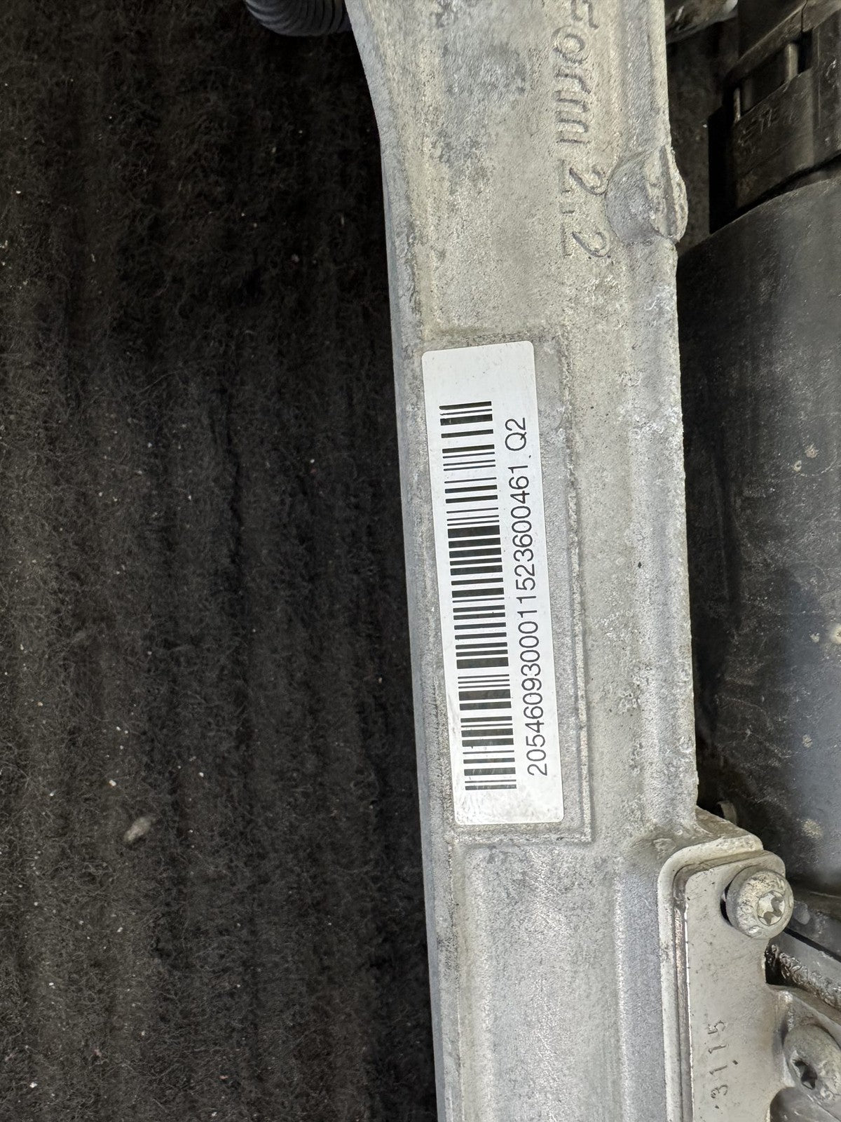 2015-2018 Mercedes-Benz C300 W205 RWD Electric Steering Rack Pinion OEM A2054609300 - eBay image 3