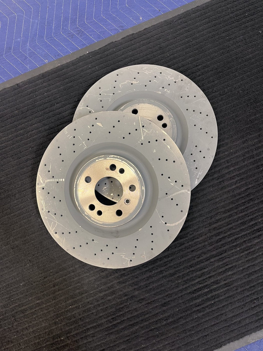 2012-2019 Mercedes-Benz Ml Gl Gle Gls Front Drilled Brake Rotors Pair OEM A1664211600 - eBay image 6