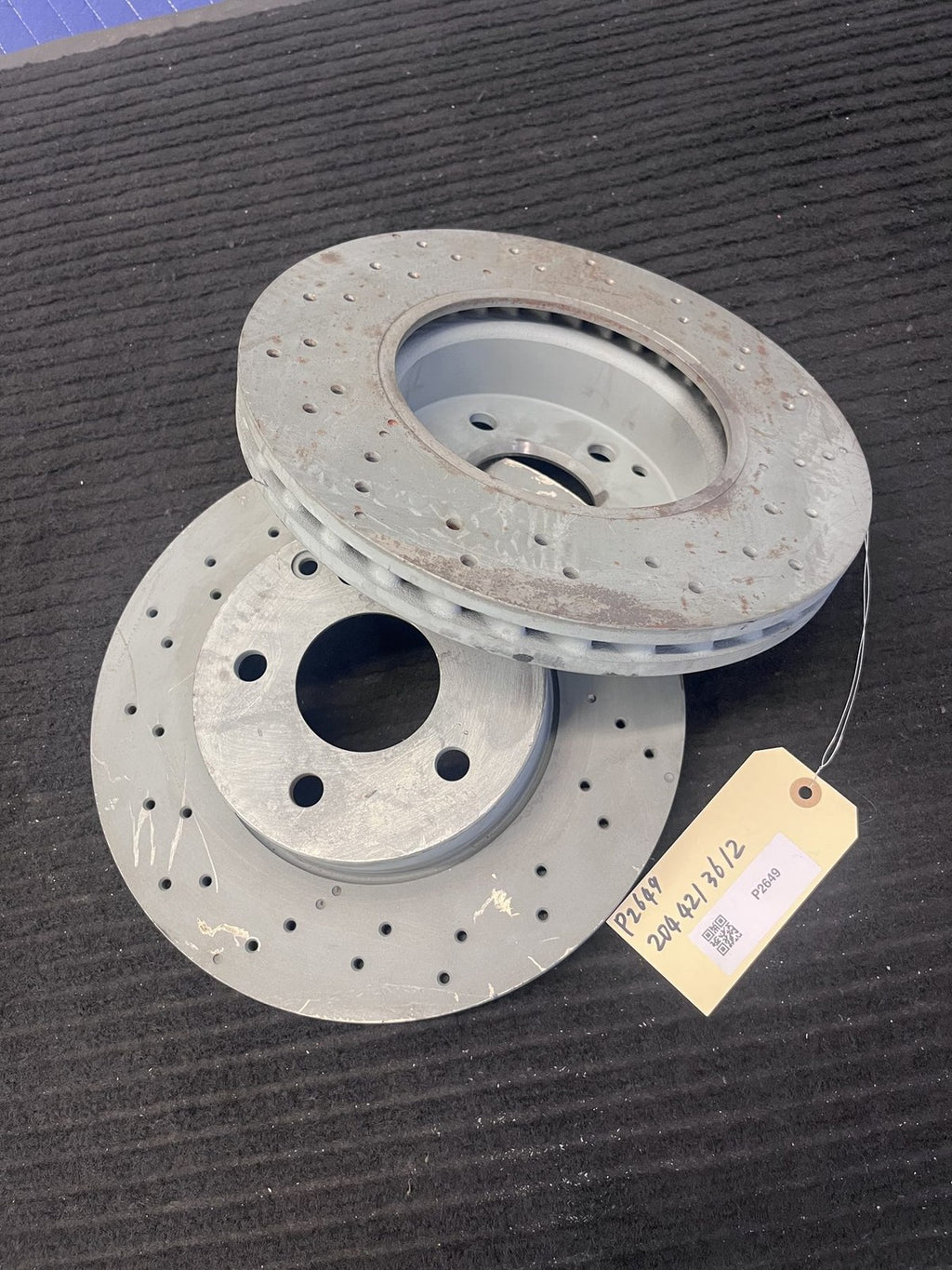 2008-2015 Mercedes-Benz C250 C300 C350 Front Brake Rotor Pair A204421361290 OEM - eBay image 1