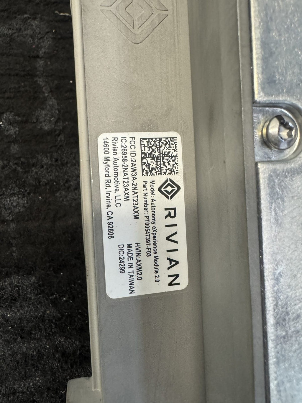 2025-2026 Rivian R1T R1S Gen 2 Axm 2.0 Autonomy Module OEM PT00547397-F03 - eBay image 6