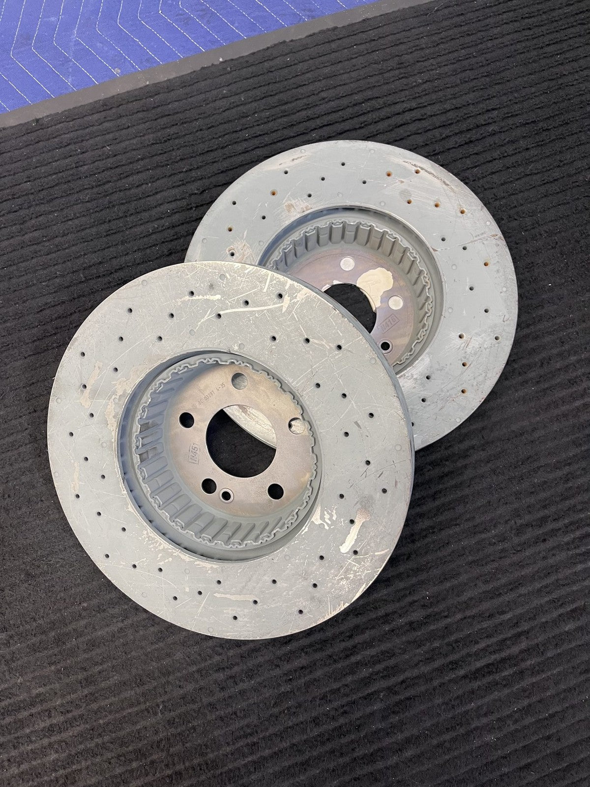 2015-2023 Mercedes-Benz C300 W205 Front Drilled Brake Rotor Pair OEM A0004212112 - eBay image 4