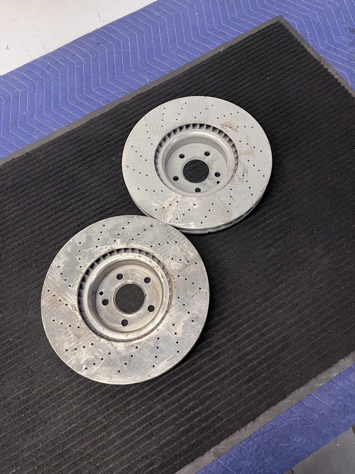 2013-2020 Mercedes-Benz SL400 SL450 SL550 Front Drilled Rotors Pair OEM A2314211312 - eBay image 3