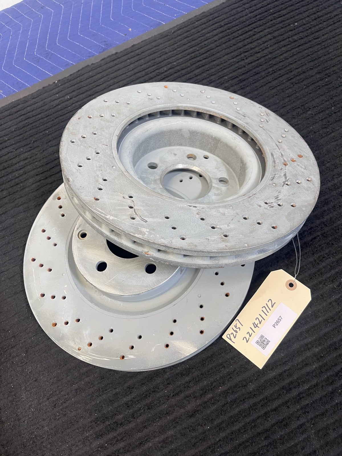 2007-14 Mercedes-Benz CL550 S400 S550 Front Brake Rotor Pair OEM A2214211712 - eBay image 1