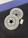 2010-2016 Mercedes-Benz E350 E400 E550 Front Drilled Rotors Pair OEM A0004211512 - eBay image 1
