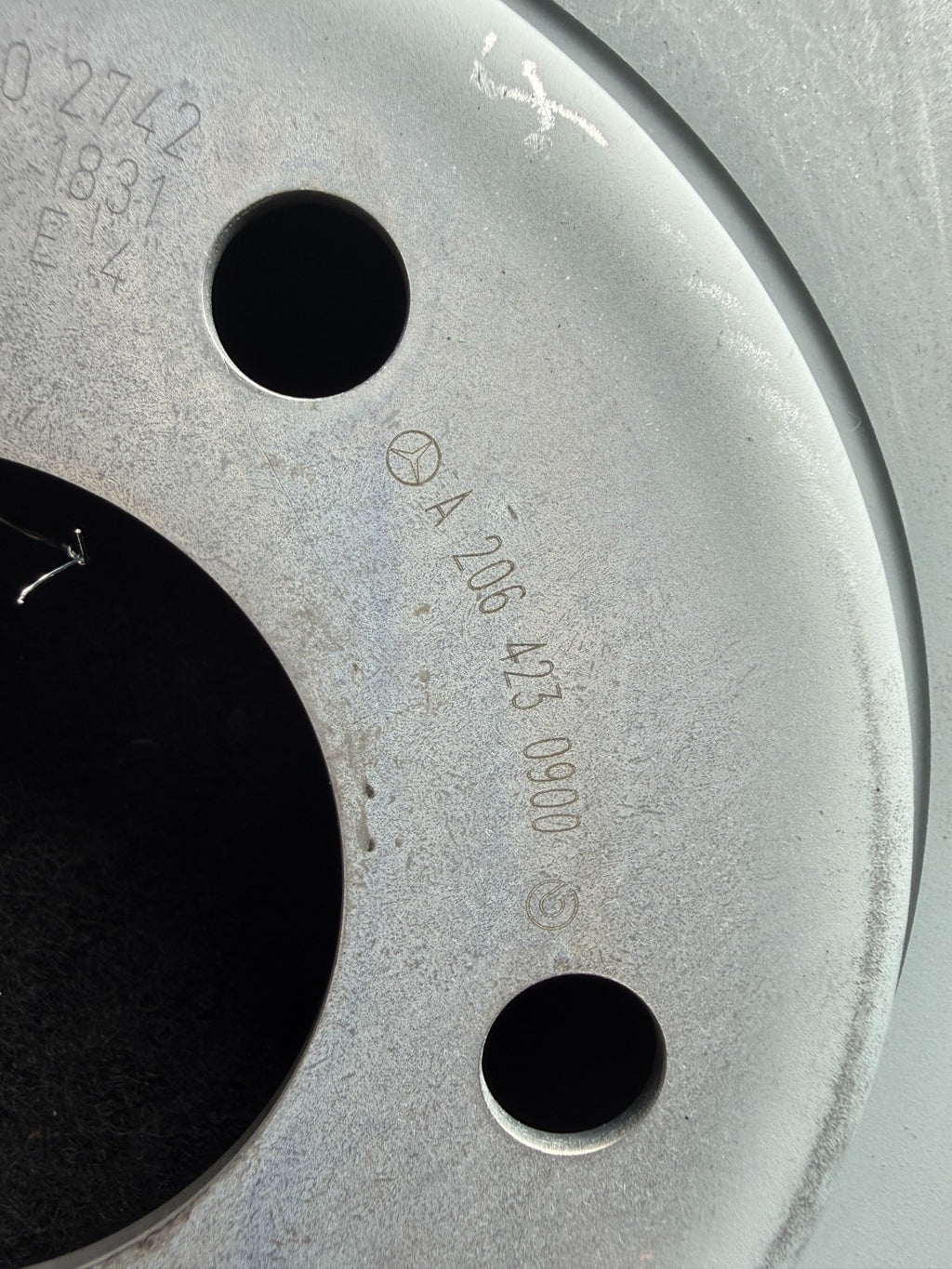 ercedes-Benz C-Class W206 Rear Right Brake Disc OEM A2064230900 31692979 - eBay image 3