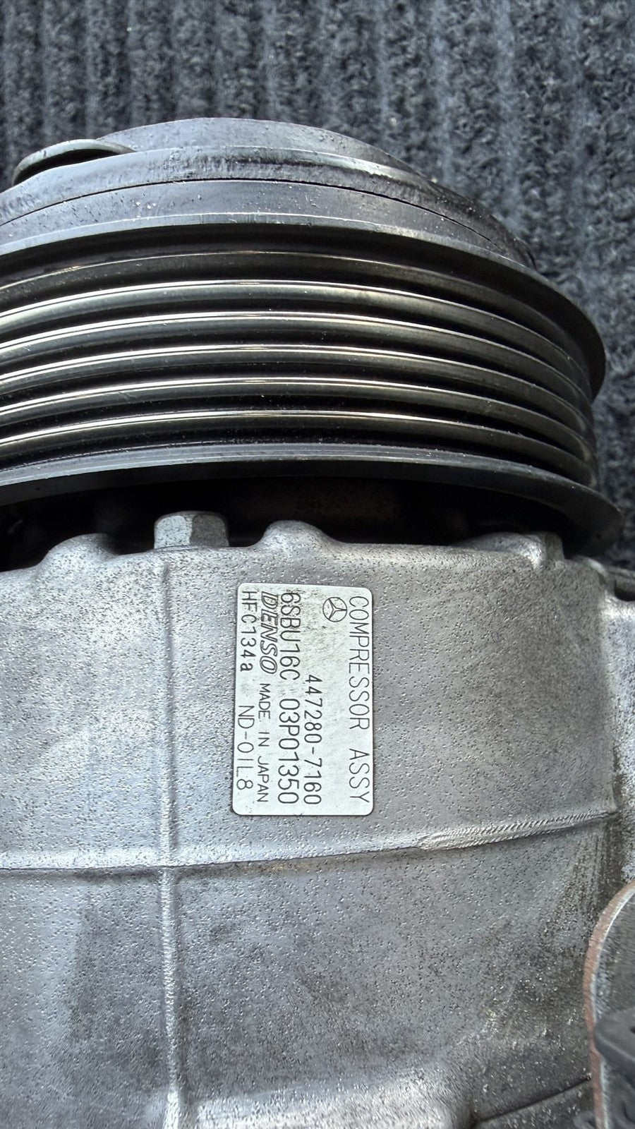 Mercedes-Benz A/C Air Conditioning Compressor OEM A0008303300 Denso 447280-7160 - eBay image 3